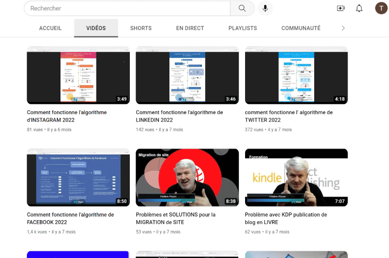 Canale YouTube | Frederic Plisson