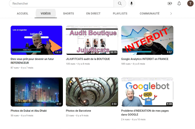 Canale YouTube | Frederic Plisson