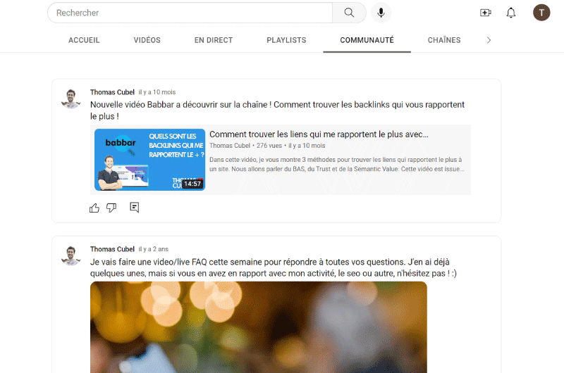 Canais YouTube | Thomas Cubel
