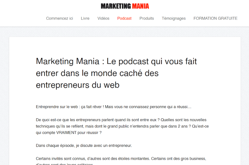 podcast | Marketing Mania