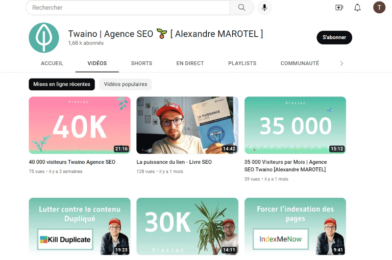 Canal de YouTube