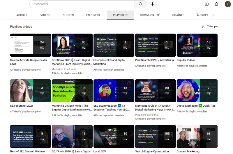 Canale YouTube | Search Engine Journal