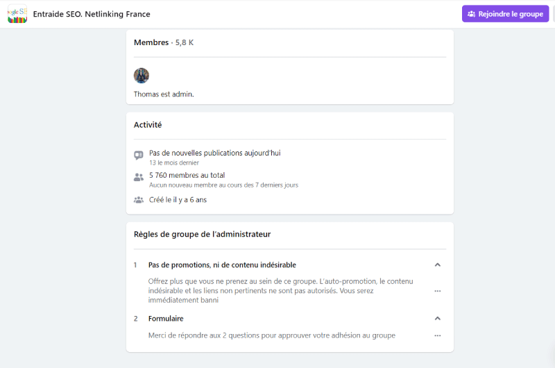 Grupos de Facebook | Ayuda SEO