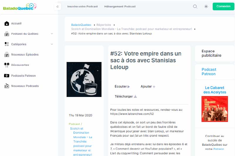 Podcast | Scotch e dominio del mondo – La Tranchée: podcast per marketer e imprenditori