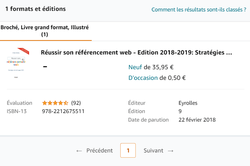 BOOKS | Réussir son référencement web – Edition 2018-2019 : SEO strategies and techniques