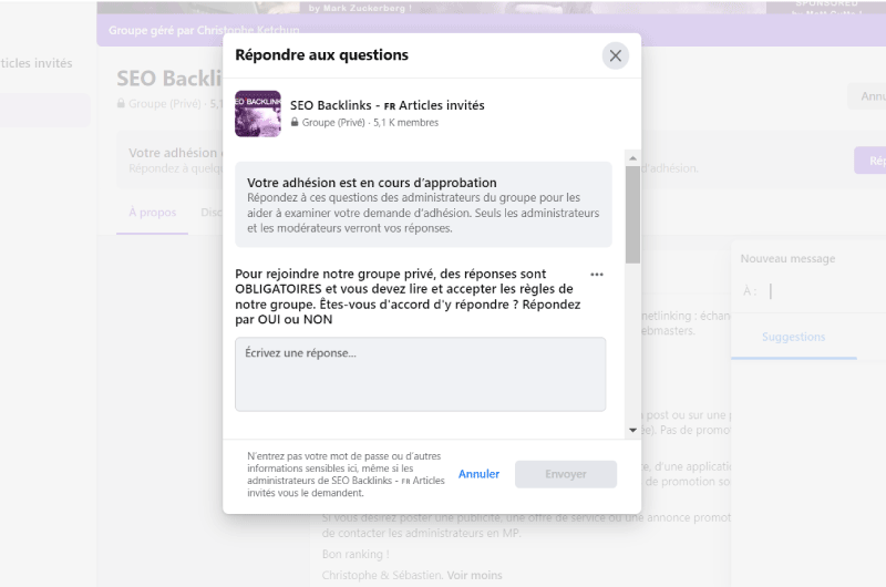 Grupo Facebook | SEO – Backlinks – Guest posts