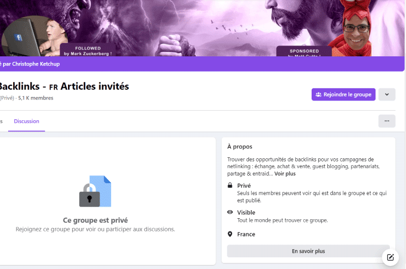 Grupo Facebook | SEO – Backlinks – Guest posts