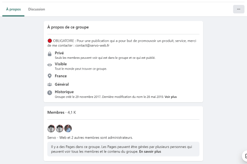 Facebook Group | SEO – France