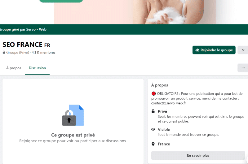 Facebook Group | SEO – France
