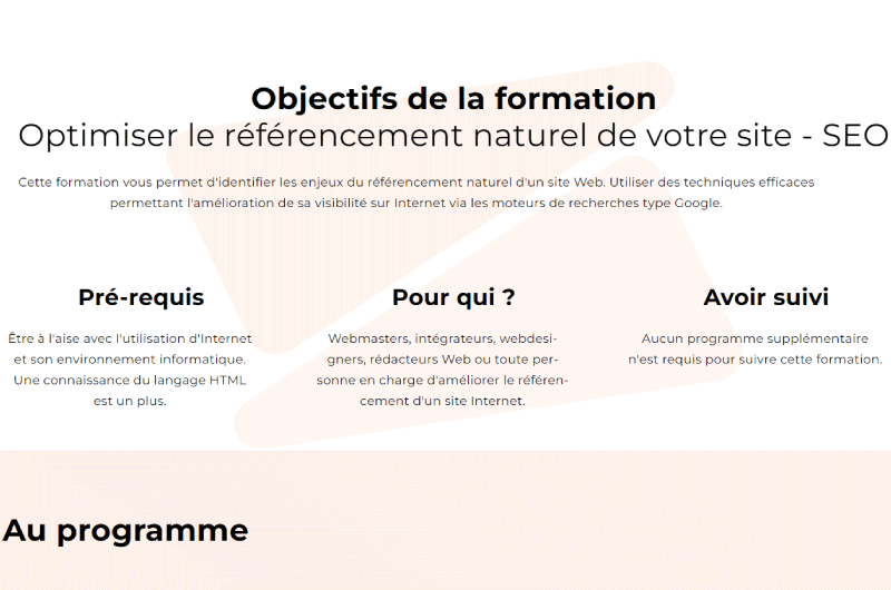 Formazione | Ottimizzazione del referenziamento naturale del sito web – SEO