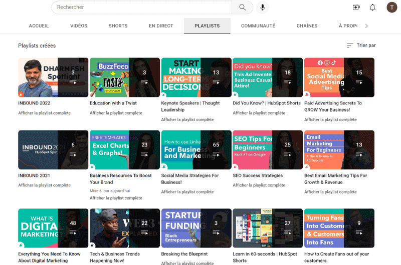 HubSpot | Canales Youtube