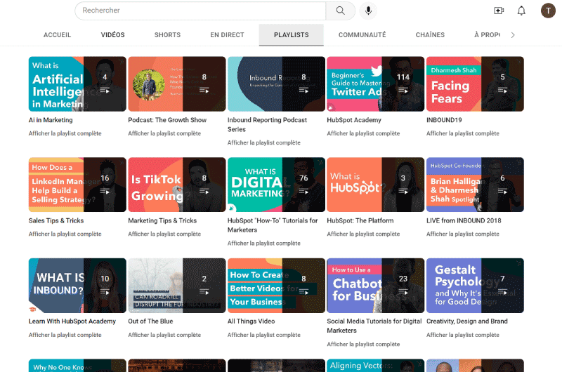 HubSpot | Canales Youtube