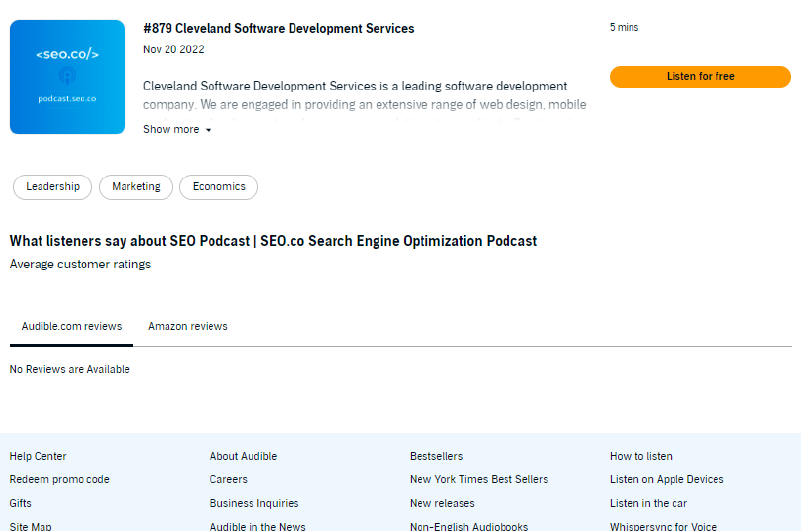 PODCAST | SEO Podcast