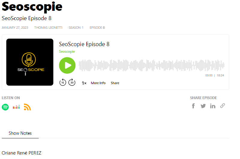 PODCAST | Seoscopie