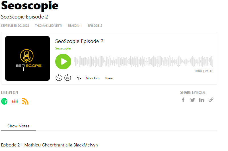 PODCAST | Seoscopie