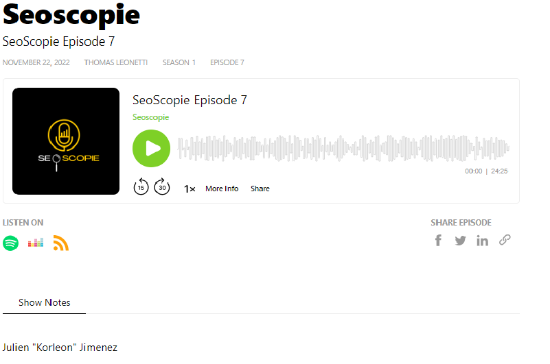 PODCAST | Seoscopie