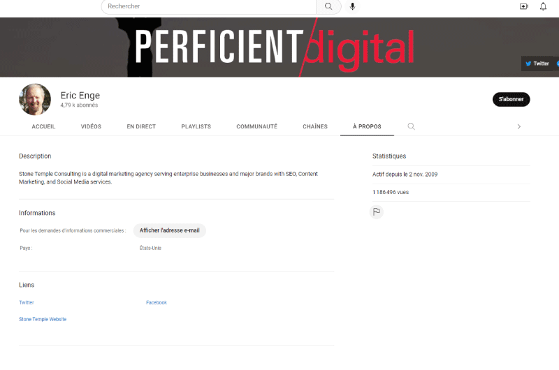 Canali YouTube | Eric Enge