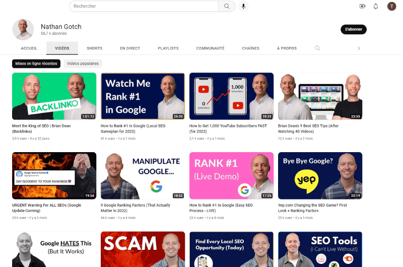 Canale Youtube | Nathan Gotch