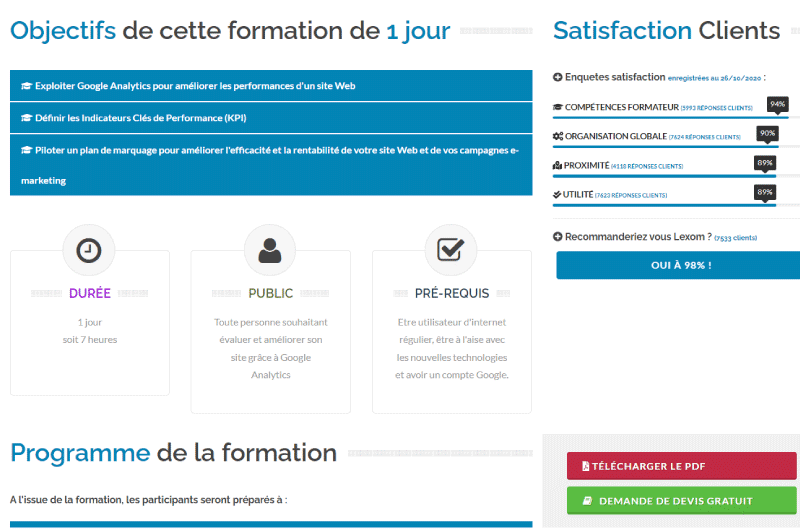FORMATION |  Google Analytics training