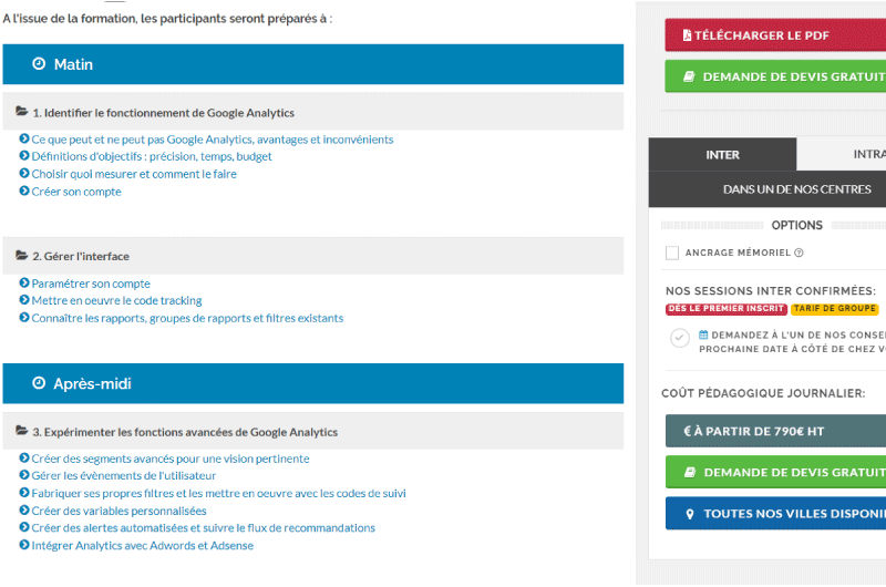 FORMATION |  Google Analytics training