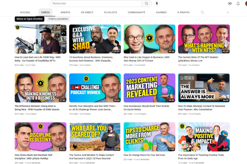 CATENA YOUTUBE | Gary Vaynerchuk