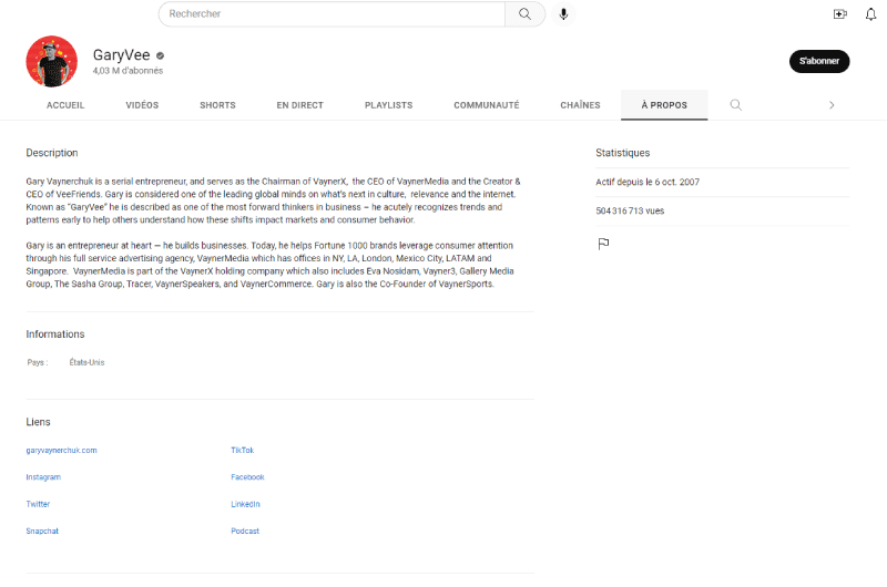 YOUTUBE CHAIN | Gary Vaynerchuk