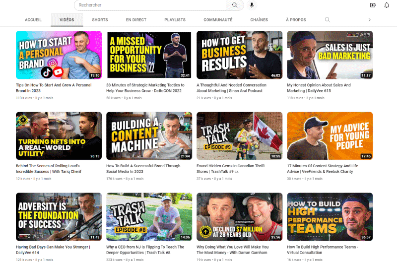 CATENA YOUTUBE | Gary Vaynerchuk